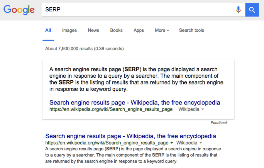 Как говорит Google   , «… Наши алгоритмы ищут ваши поисковые термины в индексе, чтобы найти подходящие страницы»